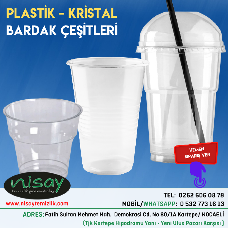 KRİSTAL PLASTİK BARDAK